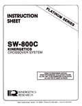 kinergetics sw-800 crossover manual